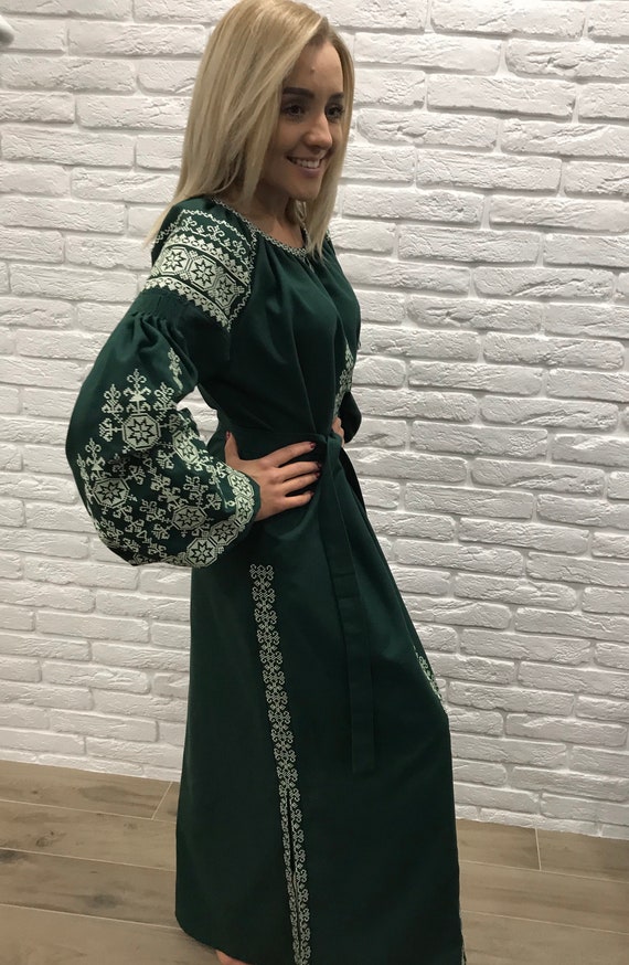 boho embroidered dress