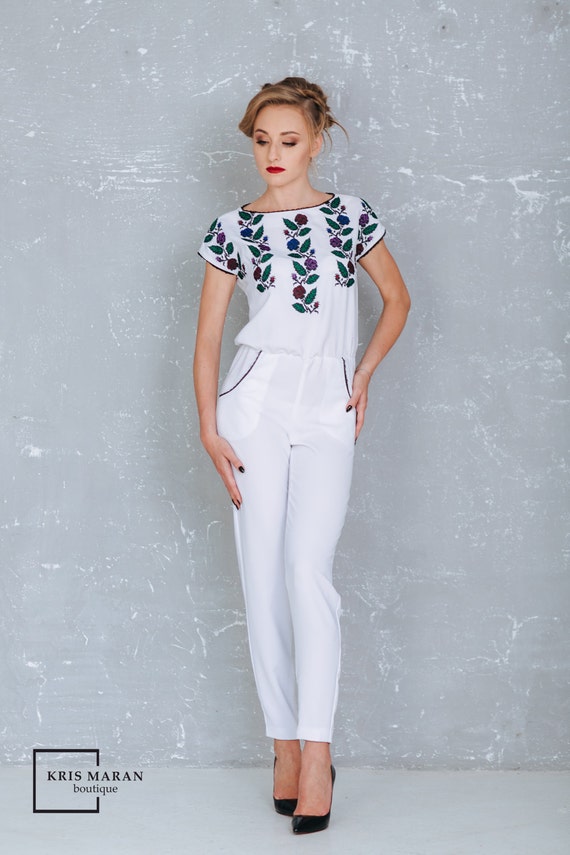 embroidered jumpsuit