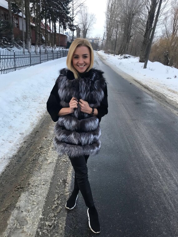 Luxus Geschenk, Silver Fox Pelzkoat, Silver Fox Pelzjacke, Real Fur Mantel, Silver Fox Pelz, Jubiläumsgeschenk, Brand New Fur Coat Luxus Geschenk, Silver Fox Pelzkoat, Silver Fox Pelzjacke, Real Fur Mantel, Silver Fox Pelz, Jubiläumsgeschenk, Brand New Fur Coat