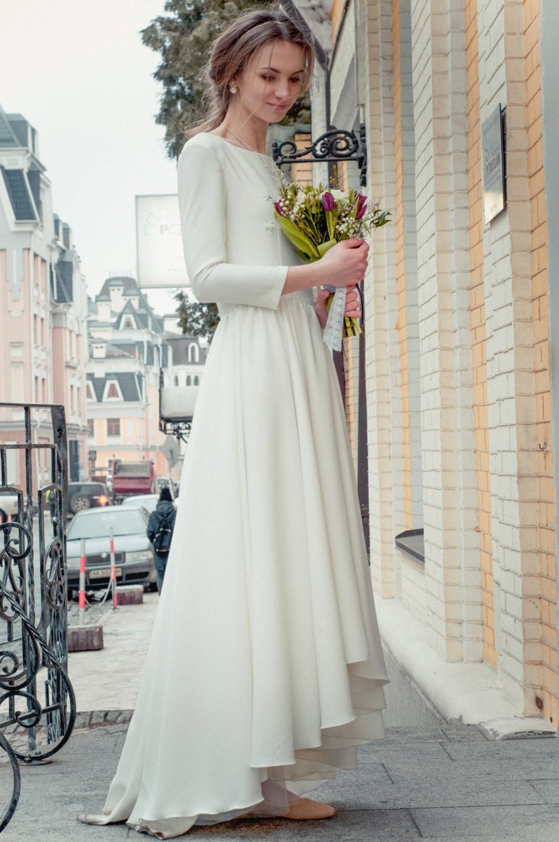 Robe de mariée Boho Robe de mariée, Vera Wang, Robe de mariée classique, robe longue, robe blanche, Mariage sur la plage, magnifique image 1