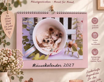 DER Mäusekalender 2027 / Wandkalender / Kalender 2027 für Mäusefreunde
