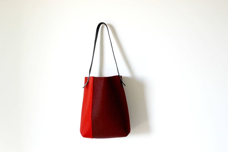 Merino Wool Felt Hobo Bag Felt Handbag Shoulder Bags Etsy