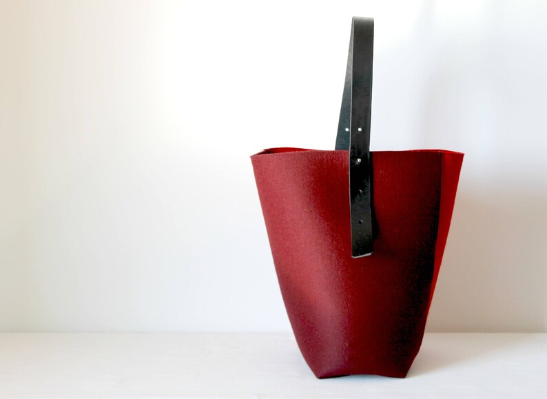 Merino Wool Felt Hobo Bag Felt Handbag Shoulder Bags Etsy