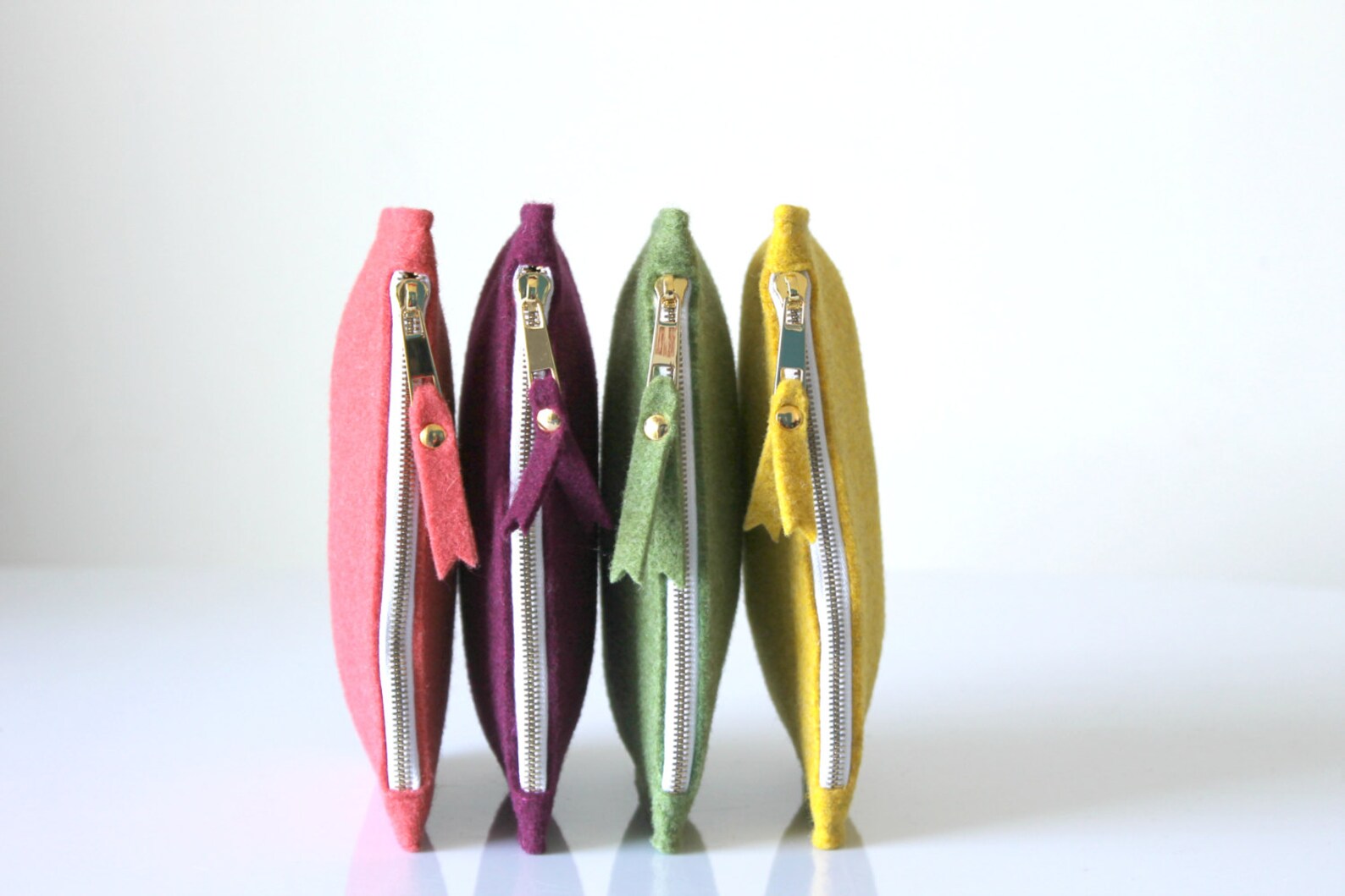 Wristlet Simple Wool Felt Clutch Bag Felt Clutch Simple Etsy