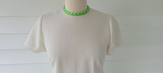 1970's Handmade Polka Dot Mini Dress - image 4