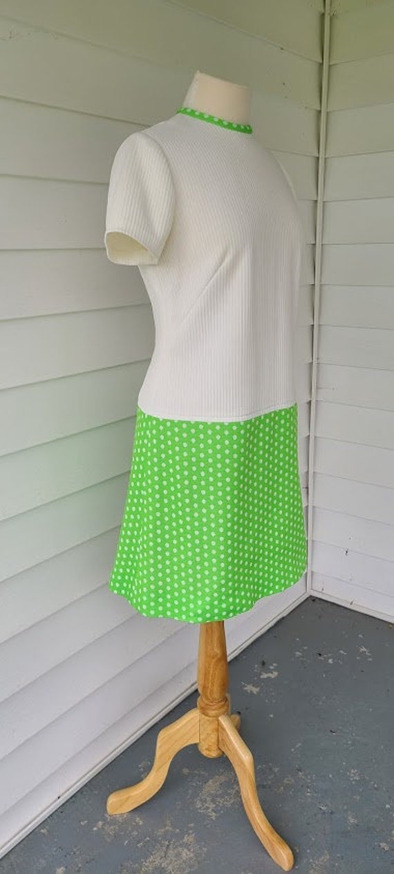1970's Handmade Polka Dot Mini Dress