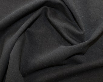 Dark Grey - Organic French Terry Loopback Cotton Jersey Knit Fabric - 150cm (59") wide