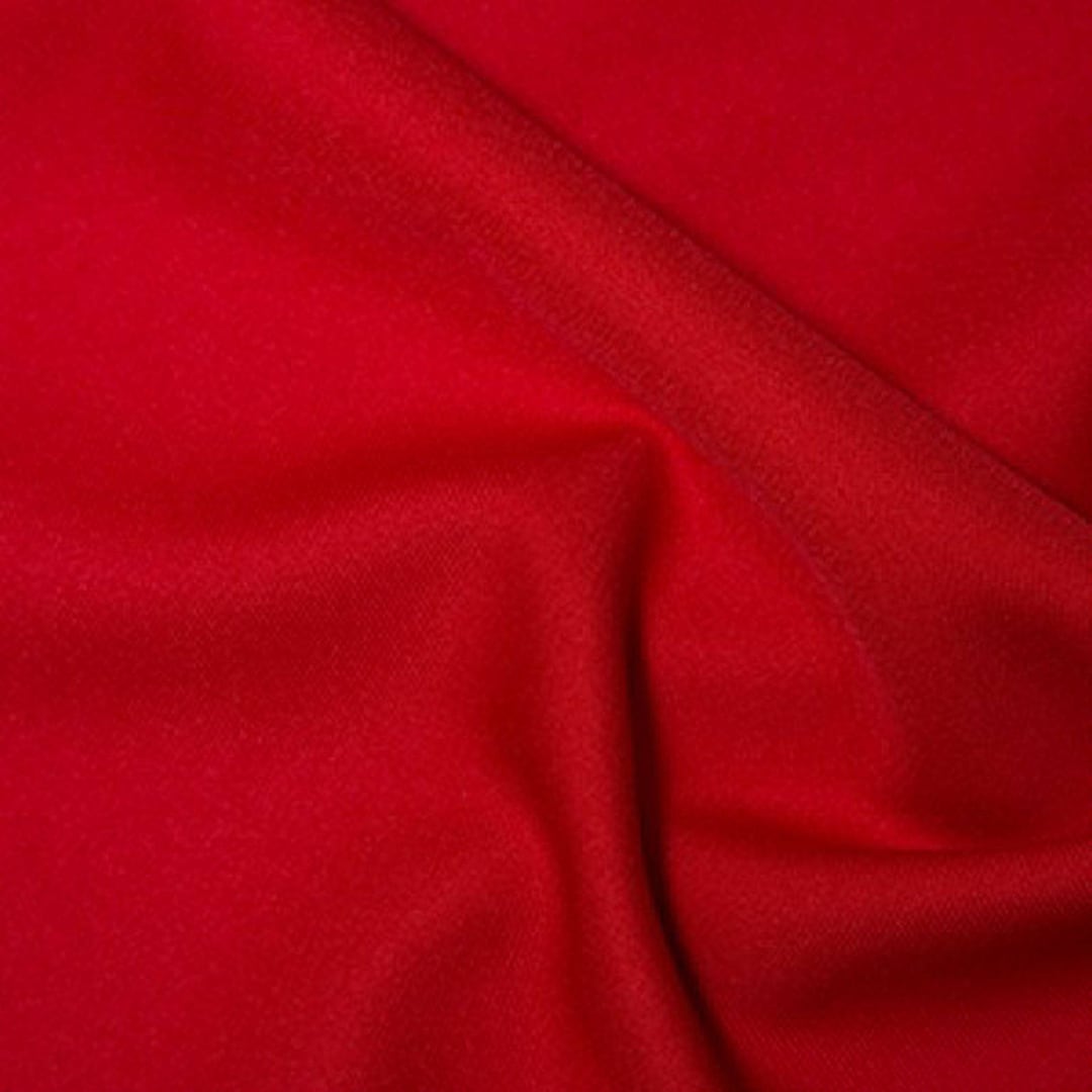 Red Polyester Red - Polyester Twill Plain Fabric 150cm (59