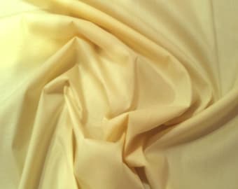 Lemon Yellow - 100% Cotton Poplin Dress Fabric Material - Plain Solid Colours - Metre/Half - 44" (112cm) wide