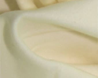 Cream - Plain Winceyette Flannelette 100% Brushed Cotton Fabric - 105cm (41") Wide - per metre or half metre