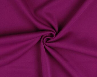 Magenta Purple - Plain Scuba Bodycon Jersey Stretch Fabric Material -160cm (63") wide