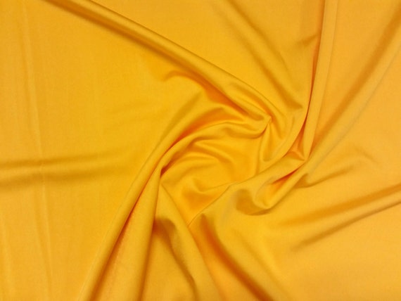 Amarillo Material de tela elástica de nylon /spandex liso 150cm 59 de ancho por  metro / medio -  México