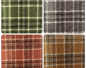 Wool Mix Tartan Check Polyester/Wool Blend Fabric Material - 150cm (59") wide [26]