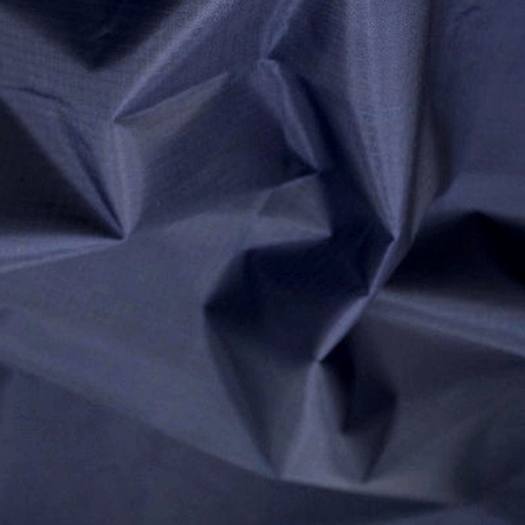 Navy Blue - Ripstop Fabric - Plain Solid Colours - Material - 59