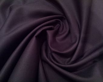 Navy Blue - Plain 100% Cotton Drill Fabric - Medium Weight - 150cm (59") Wide Dress Fabric