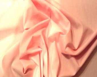 Light Pink - 100% Cotton Poplin Dress Fabric Material - Plain Solid Colours - Metre/Half - 44" (112cm) wide