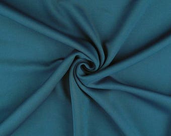 Teal Blue - Plain Scuba Bodycon Jersey Stretch Fabric Material -160cm (63") wide