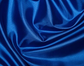 Royal Blue Habotai 'Silk' Lining Fabric Polyester Material 145cm (57") Wide