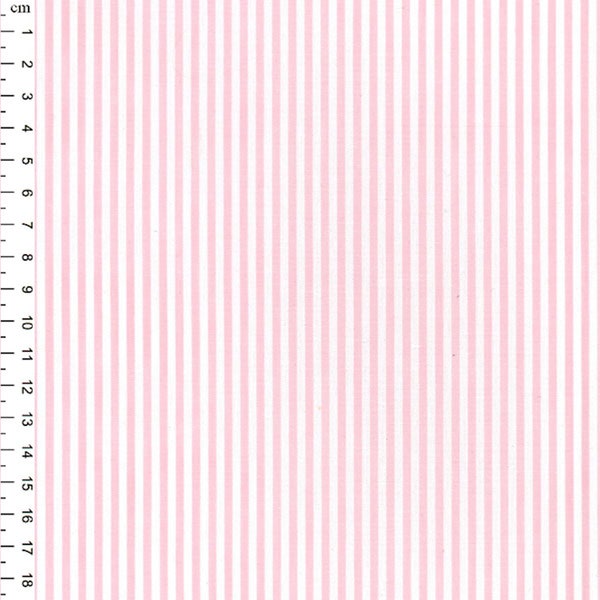 Pink - Chambray 100% Yarn Dyed Cotton Fabric Candy Stripes - OekoTex - Metre/Half/FQ - 56" (144cm) wide