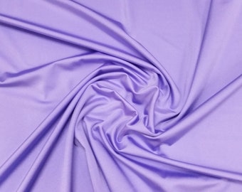 Lilac - Plain Nylon/Spandex All-Way Stretch Fabric Material - 150cm (59") wide per metre / half