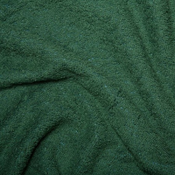 Bottle Green Cotton Terry Towelling Fabric Plain Solid Colours Towel  Material 150cm 59 Wide - Etsy