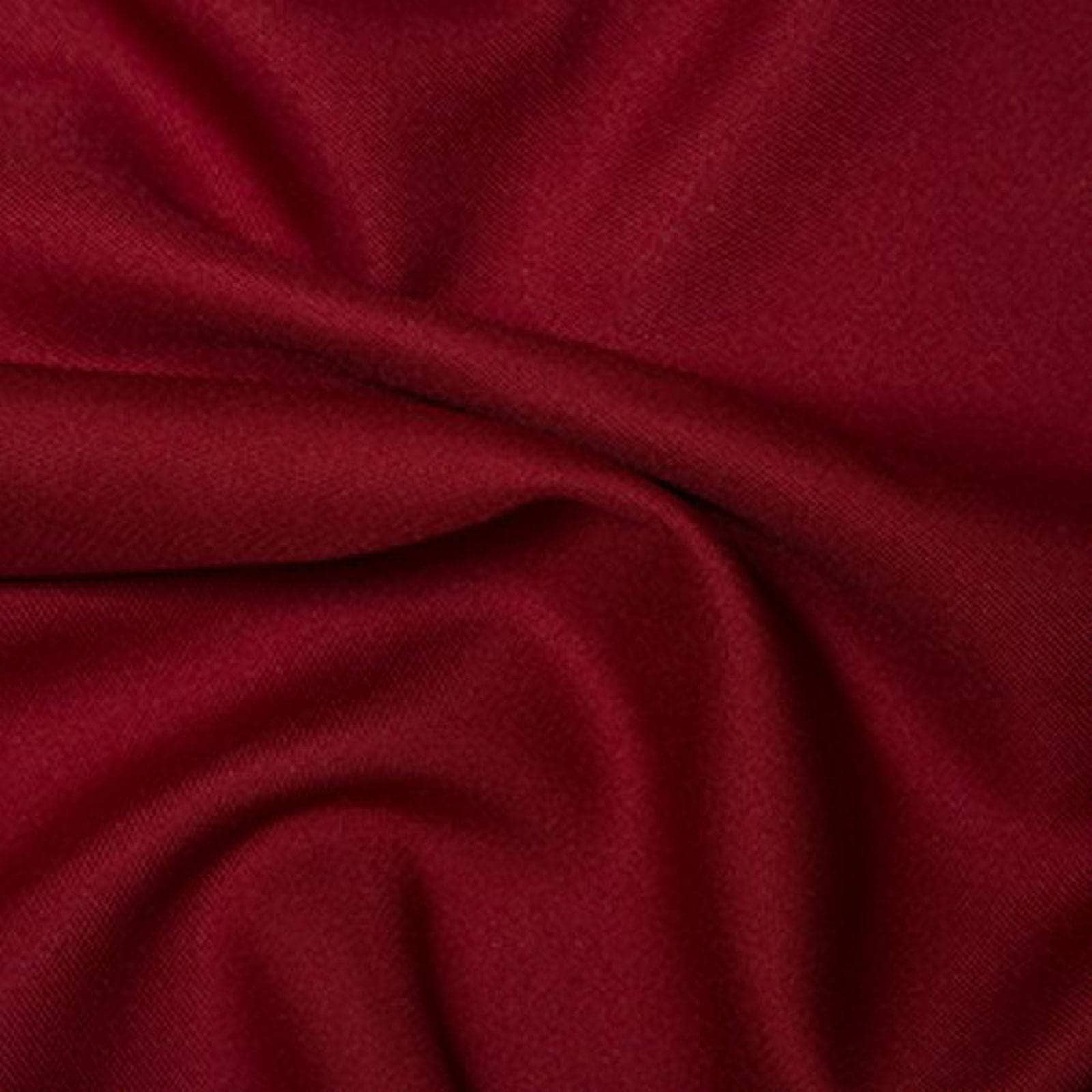 Crimson Red - Polyester Twill Plain Fabric 150cm (59) Wide Dressmaking  Material