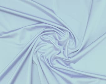 Pale Blue - Plain Nylon/Spandex All-Way Stretch Fabric Material - 150cm (59") wide per metre / half