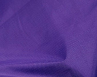 Purple - Ripstop Fabric - Plain Solid Colours - Material - 59" (150cm) wide - Rip-Stop Polyester