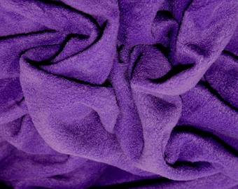 Purple - Polar Fleece Fabric - Metre/Half - Anti Pil - 59" (150cm) wide