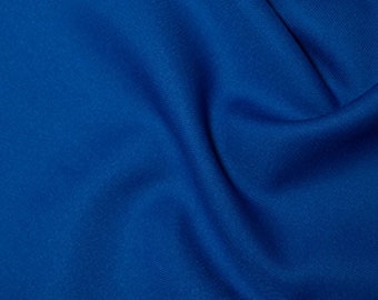 Royal Blue - Polyester Twill Plain Fabric 150cm (59") Wide Dressmaking Material