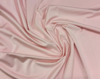 Light Pink (Flesh) - Plain Nylon/Spandex All-Way Stretch Fabric Material - 150cm (59") wide per metre / half