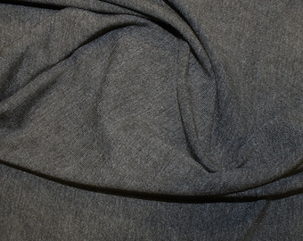 Dark Grey - Bamboo Jersey Knit Fabric - OekoTex - 155cm (61") wide