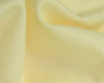 Lemon Yellow - Plain Winceyette Flannelette 100% Brushed Cotton Fabric - 105cm (41") Wide - per metre or half metre