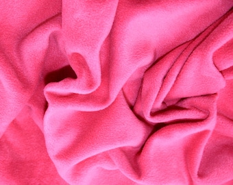 Cerise Pink - Polar Fleece Fabric - Metre/Half - Anti Pil - 59" (150cm) wide