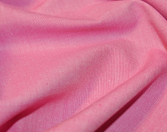 Fuchsia Pink - Plain Chambray 100% Yarn Dyed Cotton Fabric - OekoTex - Metre/Half/FQ - 56" (144cm) wide