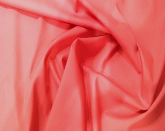 Pink - 100% Cotton Poplin Dress Fabric Material - Plain Solid Colours - Metre/Half - 44" (112cm) wide