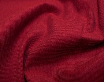 Wine / Burgundy - Needlecord Cotton Corduroy 21 Wale Fabric Material - 140cm (55") wide