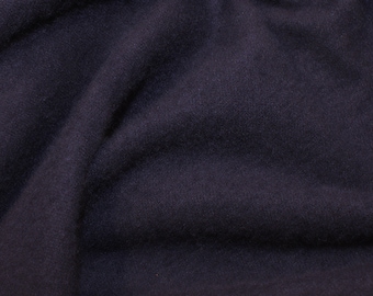 Navy Blue - Plain Winceyette Flannelette 100% Brushed Cotton Fabric - 105cm (41") Wide - per metre or half metre