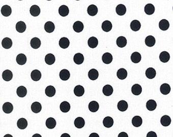 Navy Spot on Ivory - Ponte Roma Print Stretch Soft Knit Jersey Fabric - 150cm Wide (59")