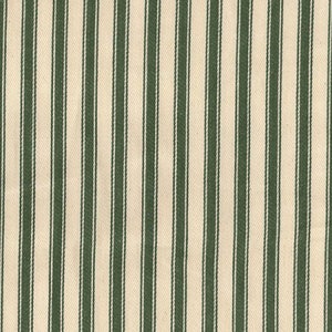 Covington Fern Green Woven Ticking Fabric - by The Yard