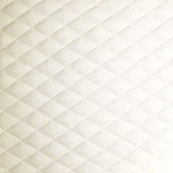 1 Pieza de Tela Acolchada de Algodón/poliéster de Doble Cara de 100x145cm  para Material de Costura , Blanco perfecl tela acolchada