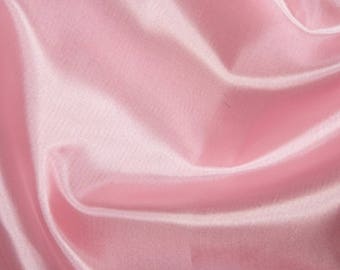 Pale Pink Habotai 'Silk' Lining Fabric Polyester Material 145cm (57") Wide