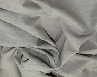 Beige - Linen Look 100% Cotton Dress Fabric Material - Metre/Half - 58" (145cm) wide