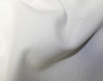 White - Stretch Cotton Jersey Tube Tubing Fabric Material - 37cm round (14.5") wide