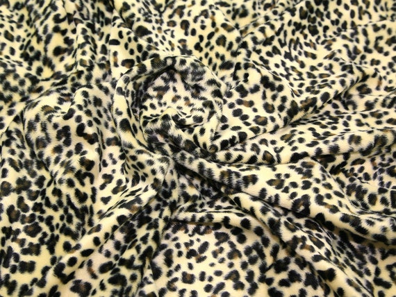ZEBRA WIDTH 112 CM ANIMAL PRINTED POLY COTTON FABRIC COW LEOPARD