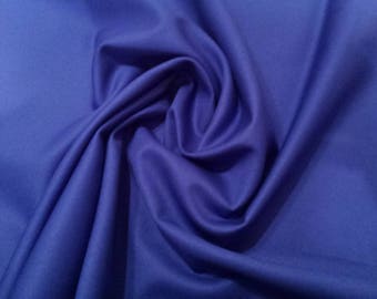 Royal Blue - Plain 100% Cotton Drill Fabric - Medium Weight - 150cm (59") Wide Dress Fabric