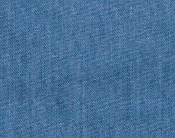 Light Colour - Lightweight Washed 4oz Denim 100% Cotton Fabric Material 145cm (57.5") Wide