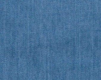 Light Colour - Lightweight Washed 4oz Denim 100% Cotton Fabric Material 145cm (57.5") Wide