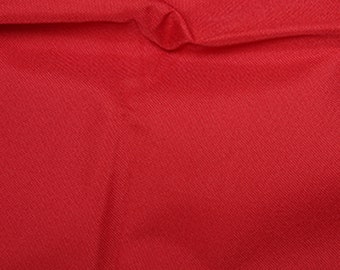 Red - Soft Water Repellent Polyester PU Coated Fabric - Plain Solid Colours - 57" (145cm) wide