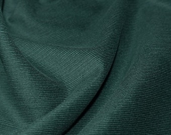 Moss Green - Needlecord Cotton Corduroy 21 Wale Fabric Material - 140cm (55") wide